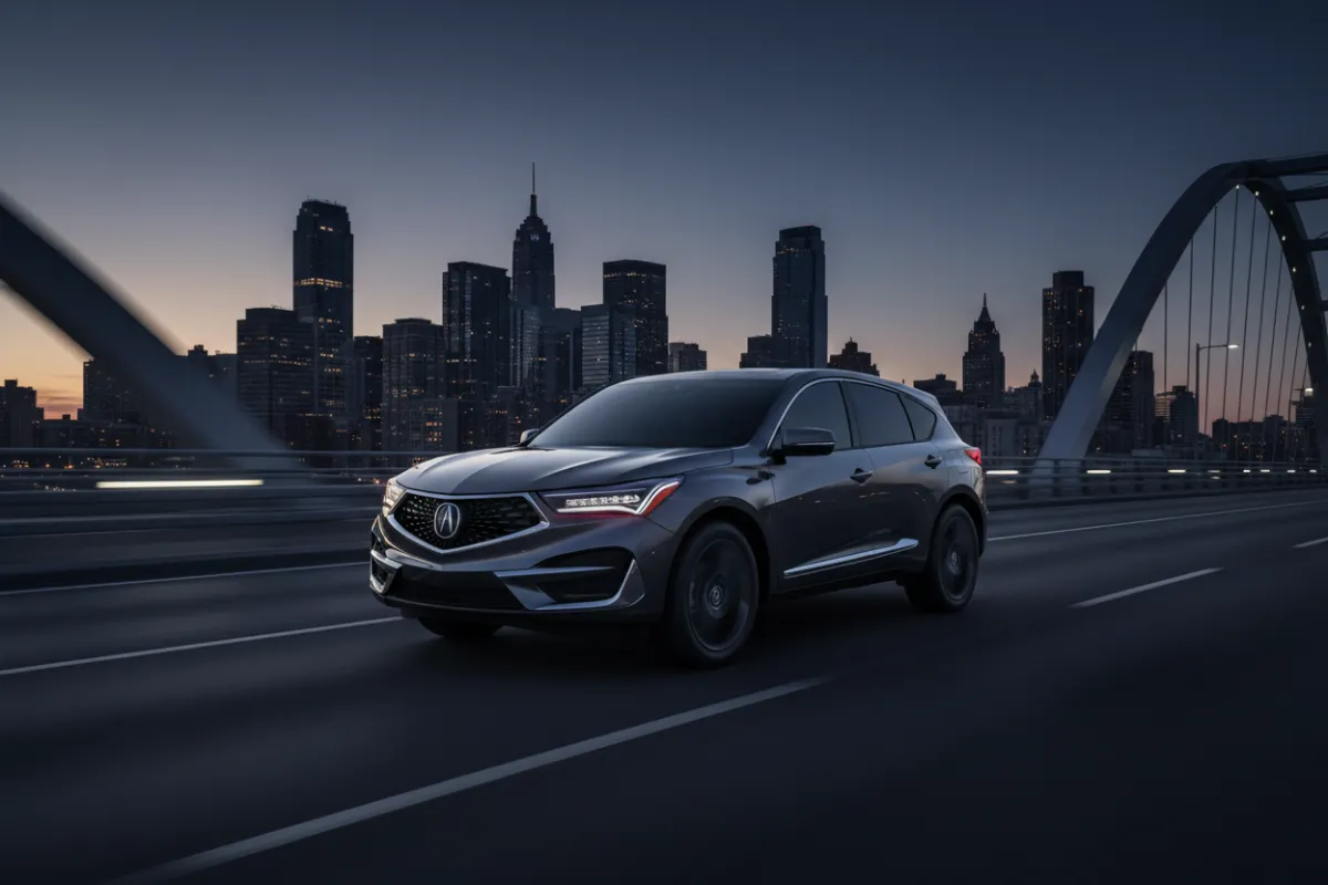 Acura RDX on city streets