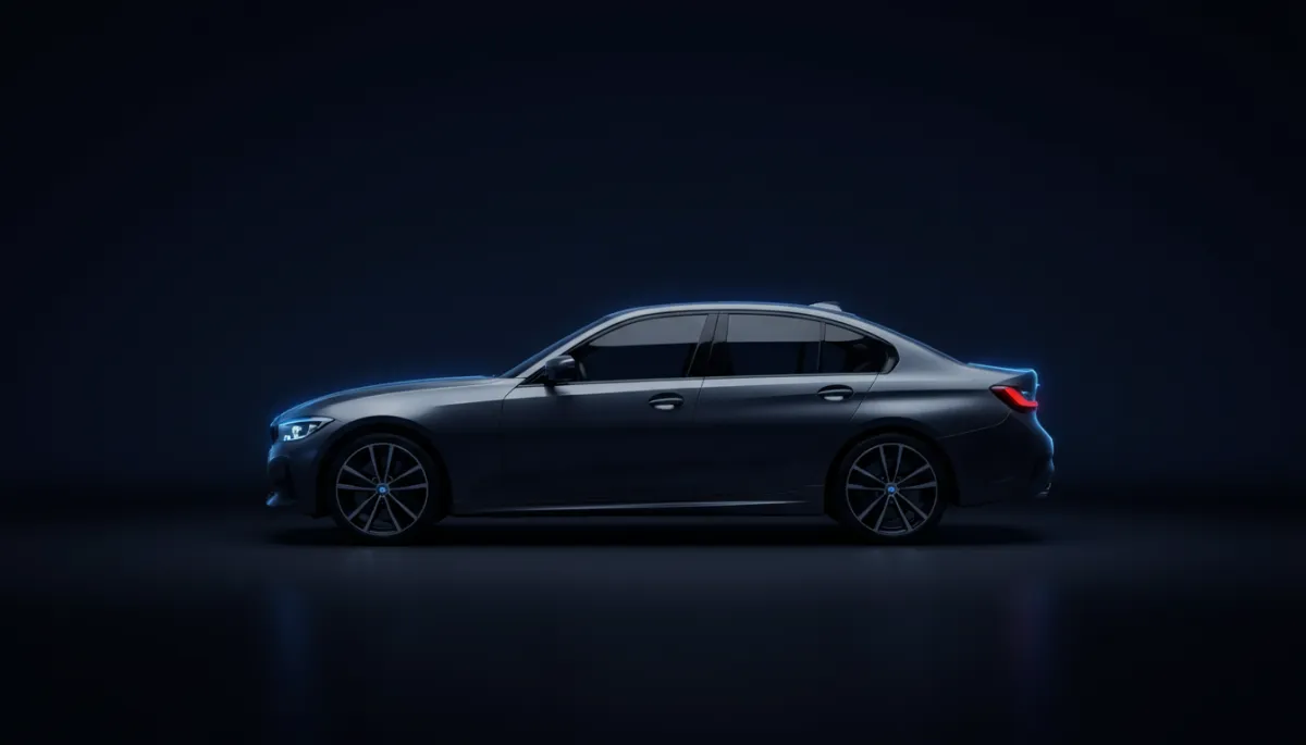 BMW 3 Series side profile silhouette