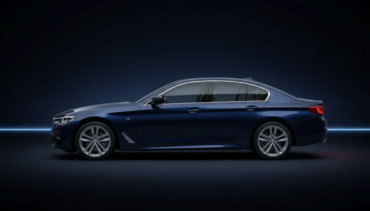 BMW 5 Series side profile silhouette