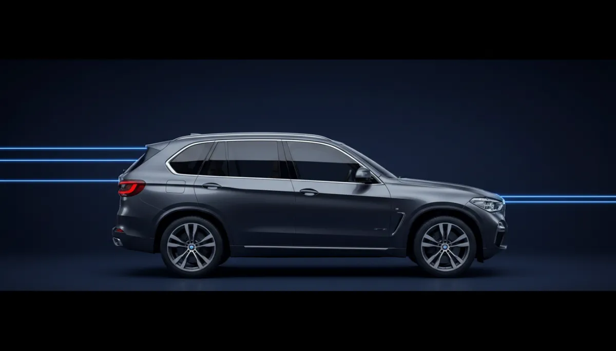 BMW X5 side profile silhouette