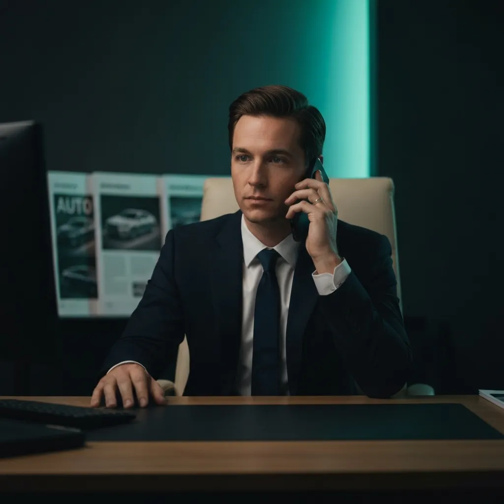 Auto broker communicating with a seller