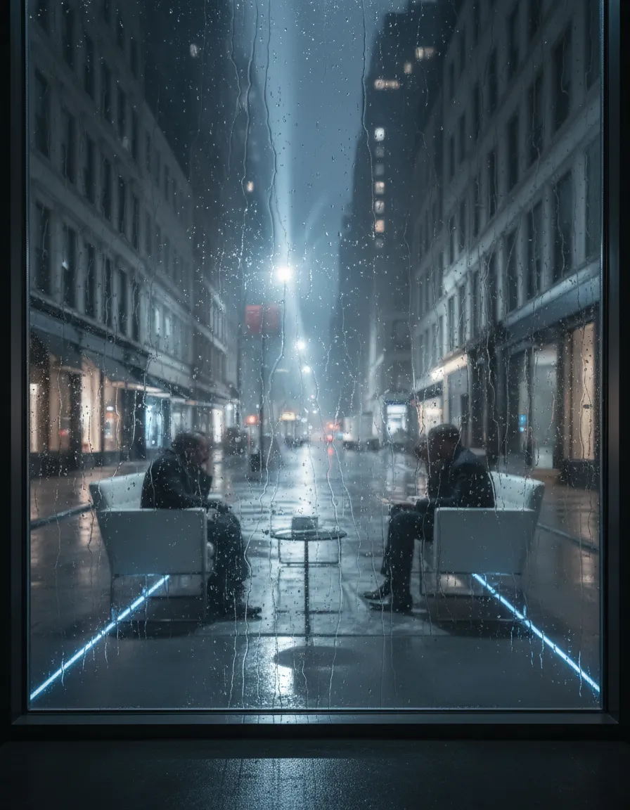 Client strategy session in a calm, cinematic NYC professional environment