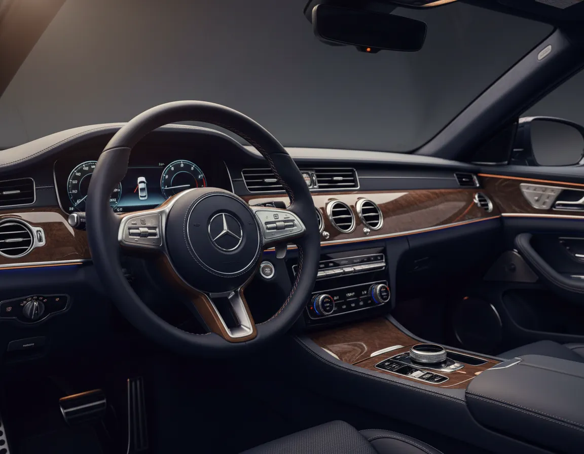 Premium new car interior showing structured deal