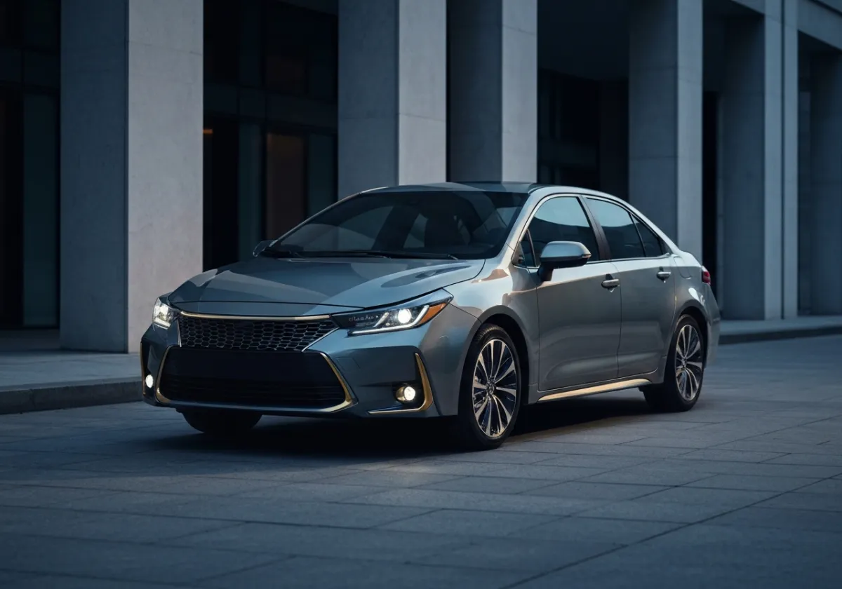 Toyota Corolla exterior showing distinct grade styling