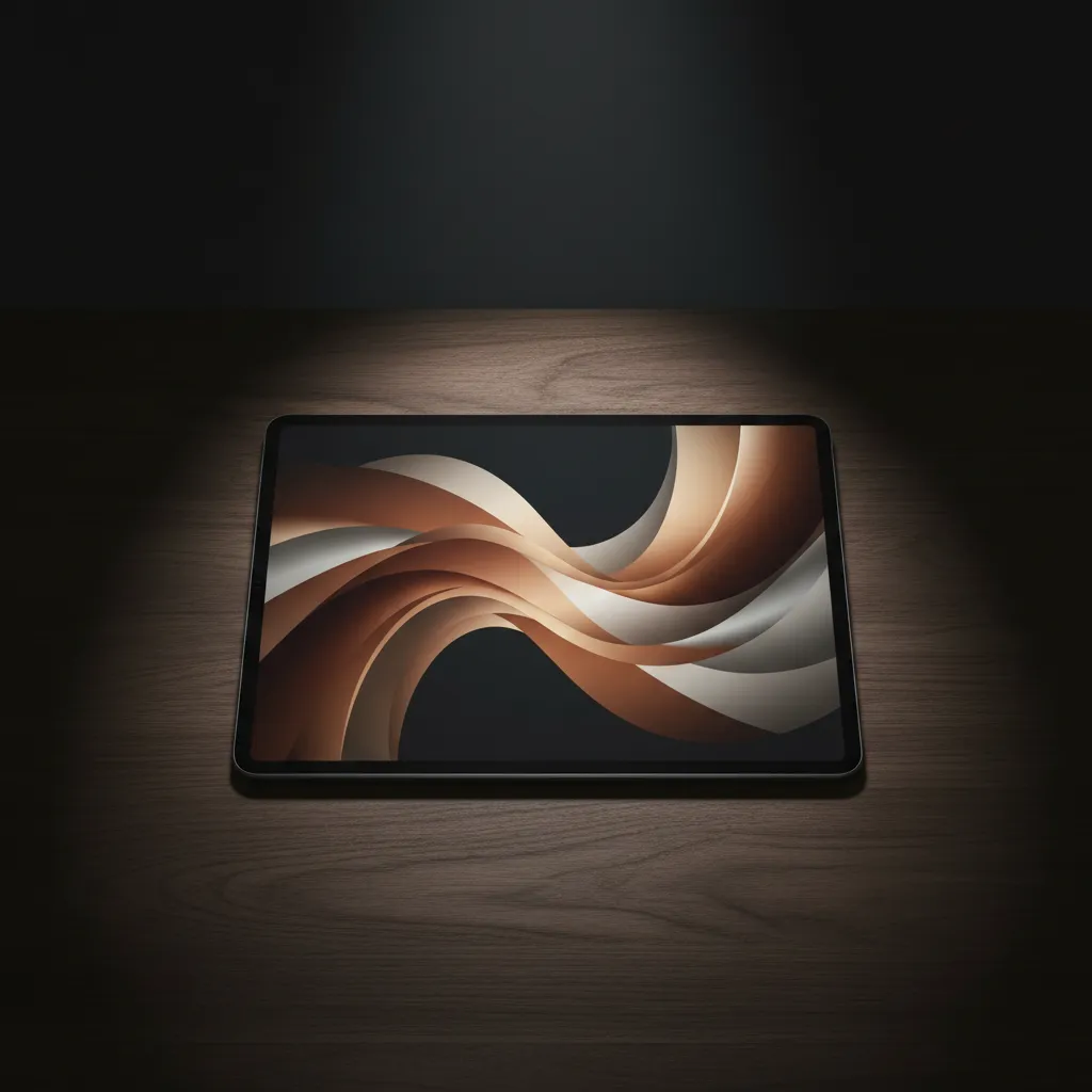 Sleek tablet analyzing Genesis lease data