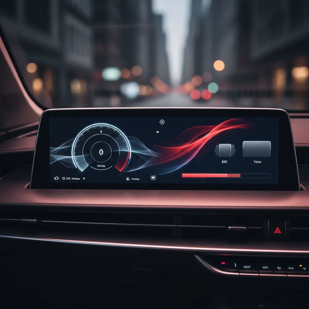 EV dashboard showing charging cost and time remaining