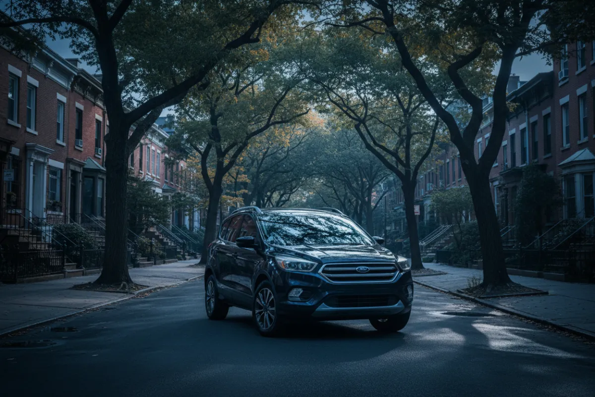 Ford Escape navigating tight city streets