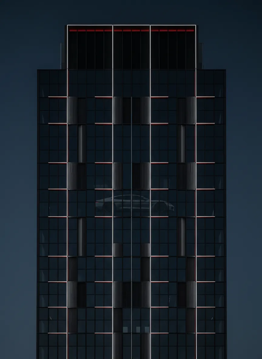 Cinematic NYC Architecture with automotive context