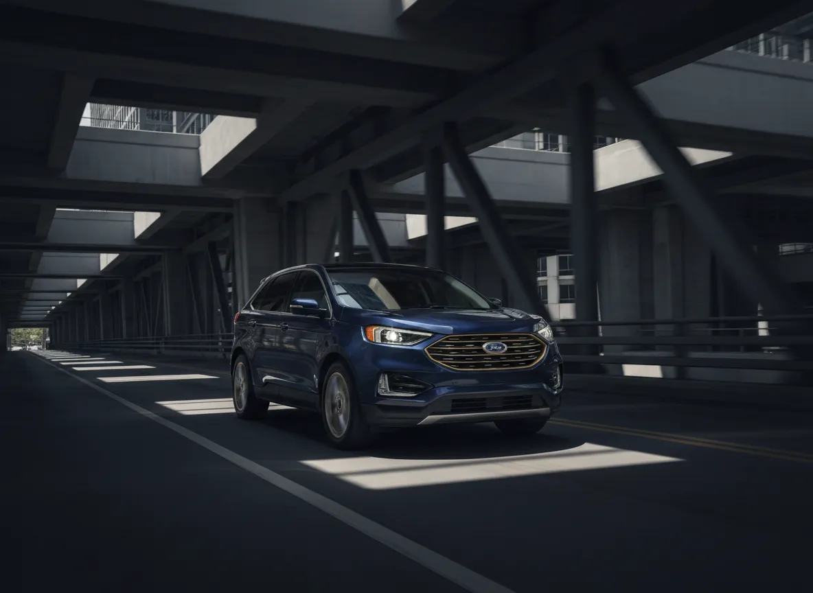 Ford Edge against an urban backdrop in Astoria