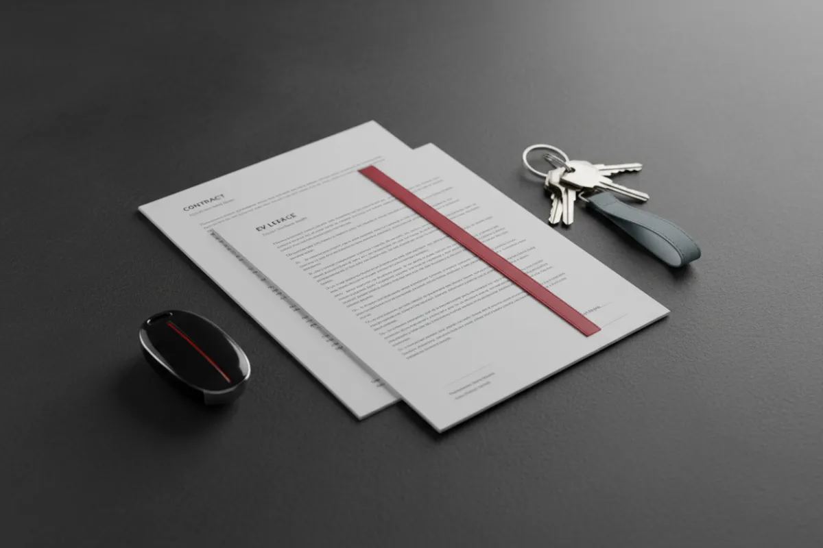EV lease documents and keys