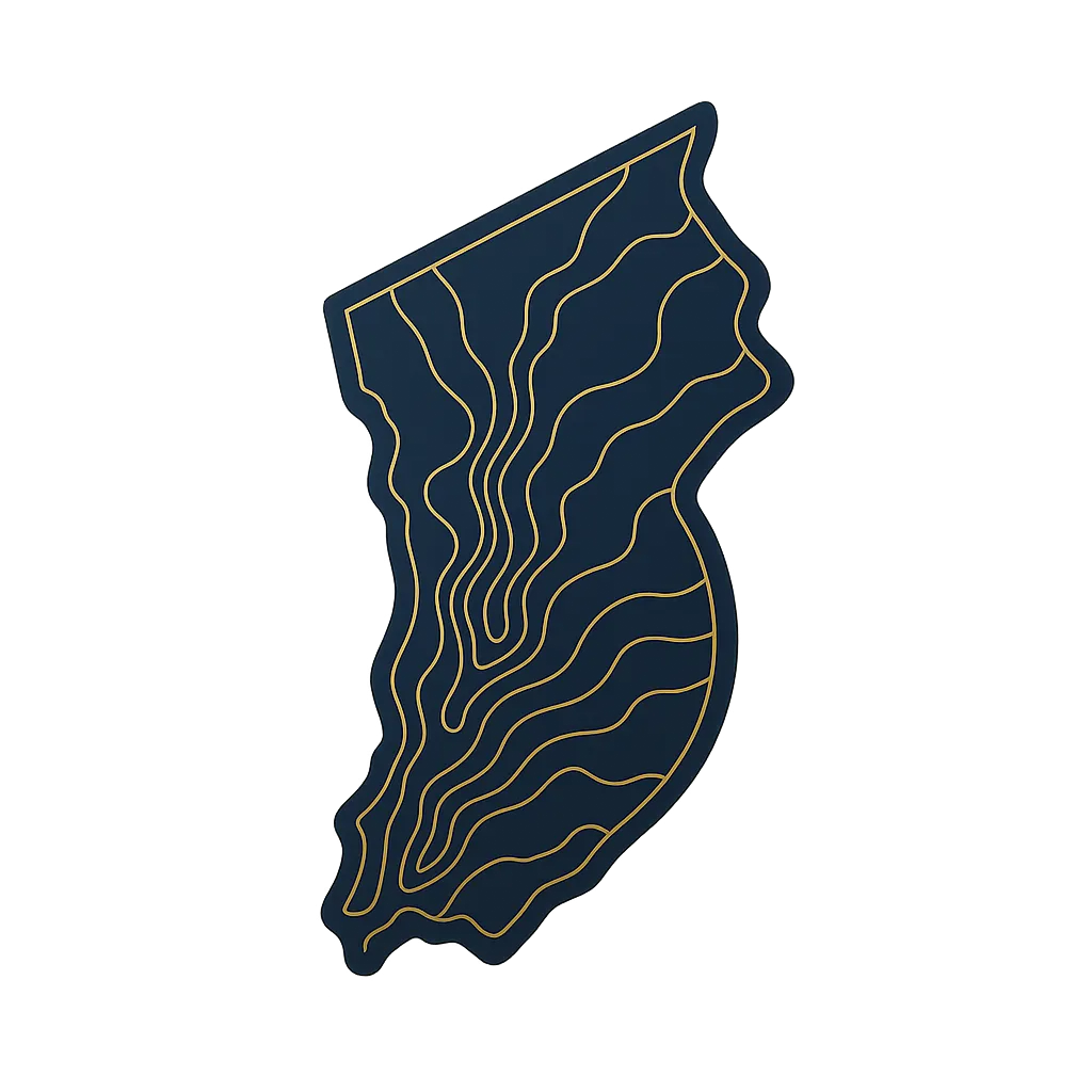Abstract premium topographical map of Westchester County