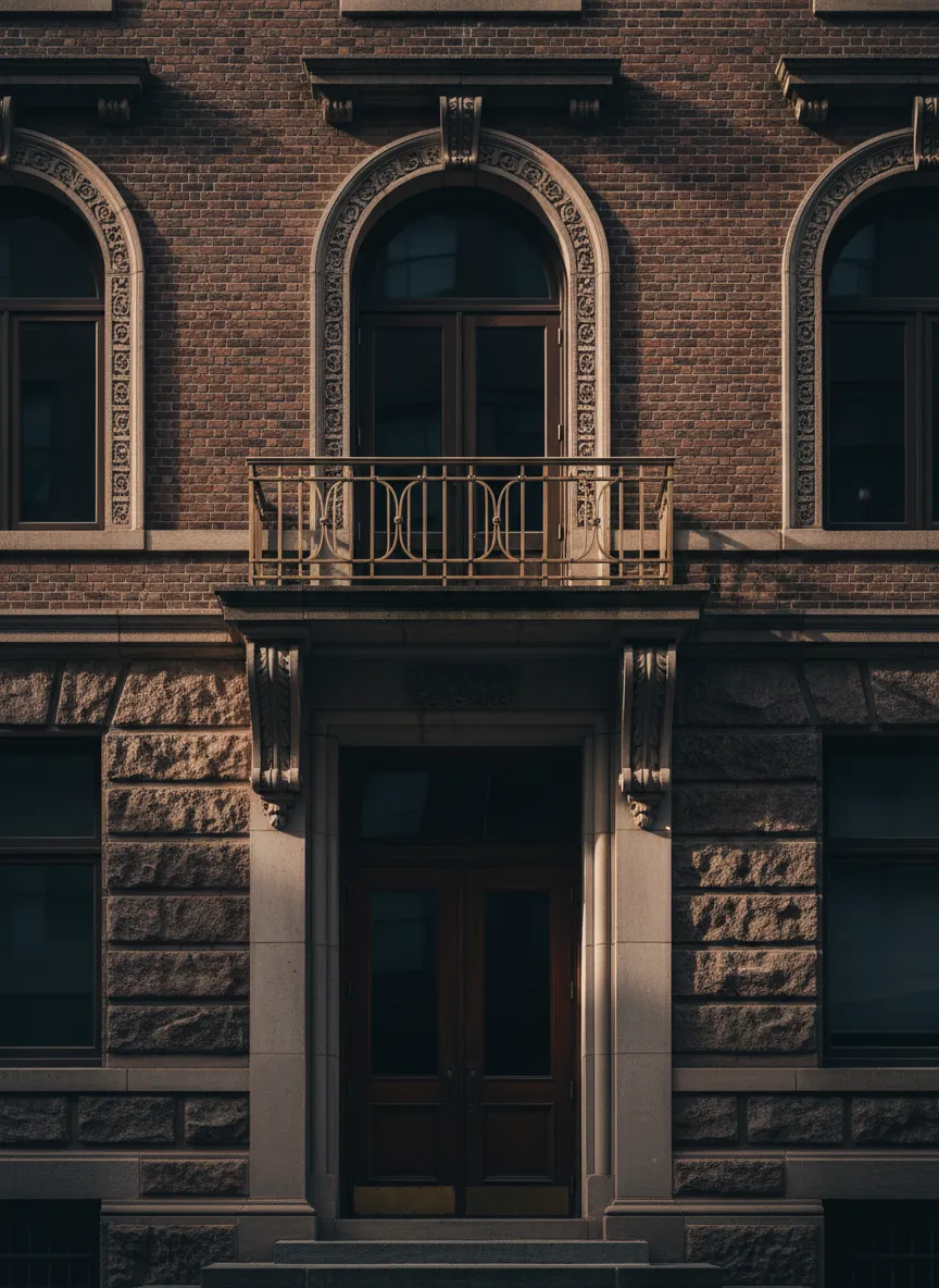 Tasteful architectural detail representing Roslyn and the executive auto broker experience