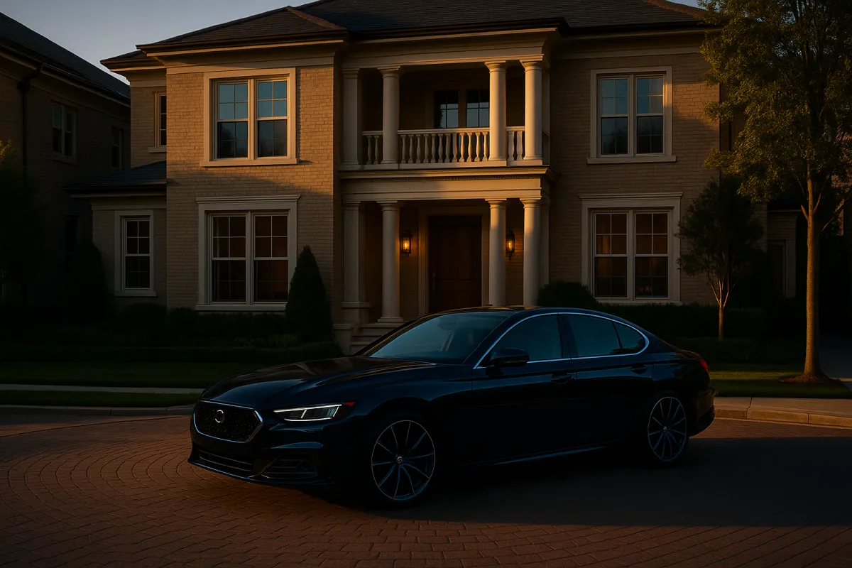 High-gloss architectural view in Garden City