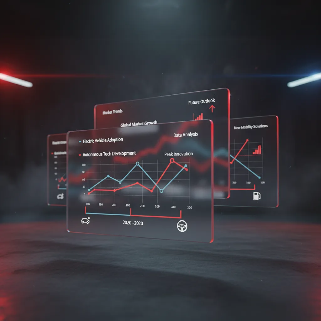 Automotive market data and timing visualization