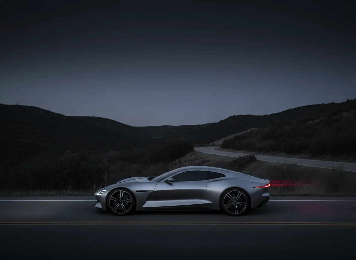 Sleek automotive profile representing long-term strategic goals