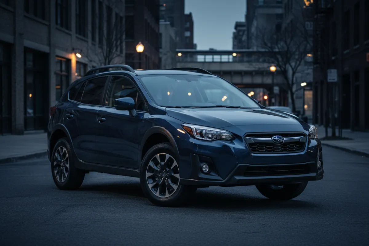 Subaru Crosstrek driving in Long Island City