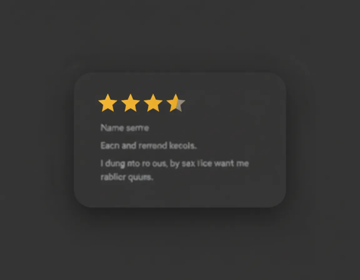 Review screenshot / testimonial placeholder