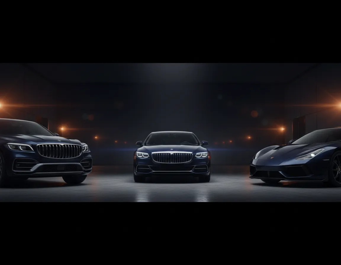 Premium luxury vehicle showcasing extensive market choices