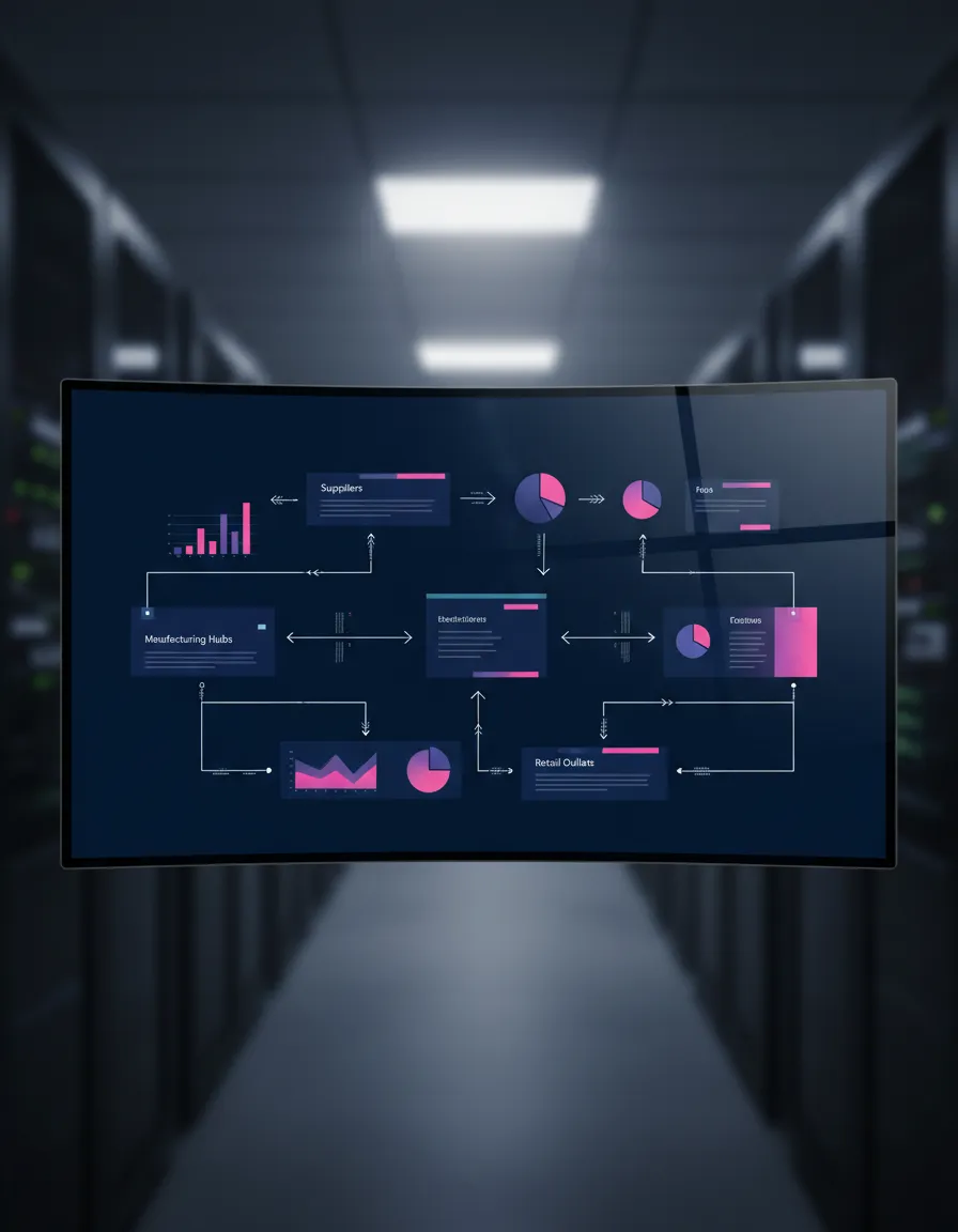 Inventory supply chain optimization chart