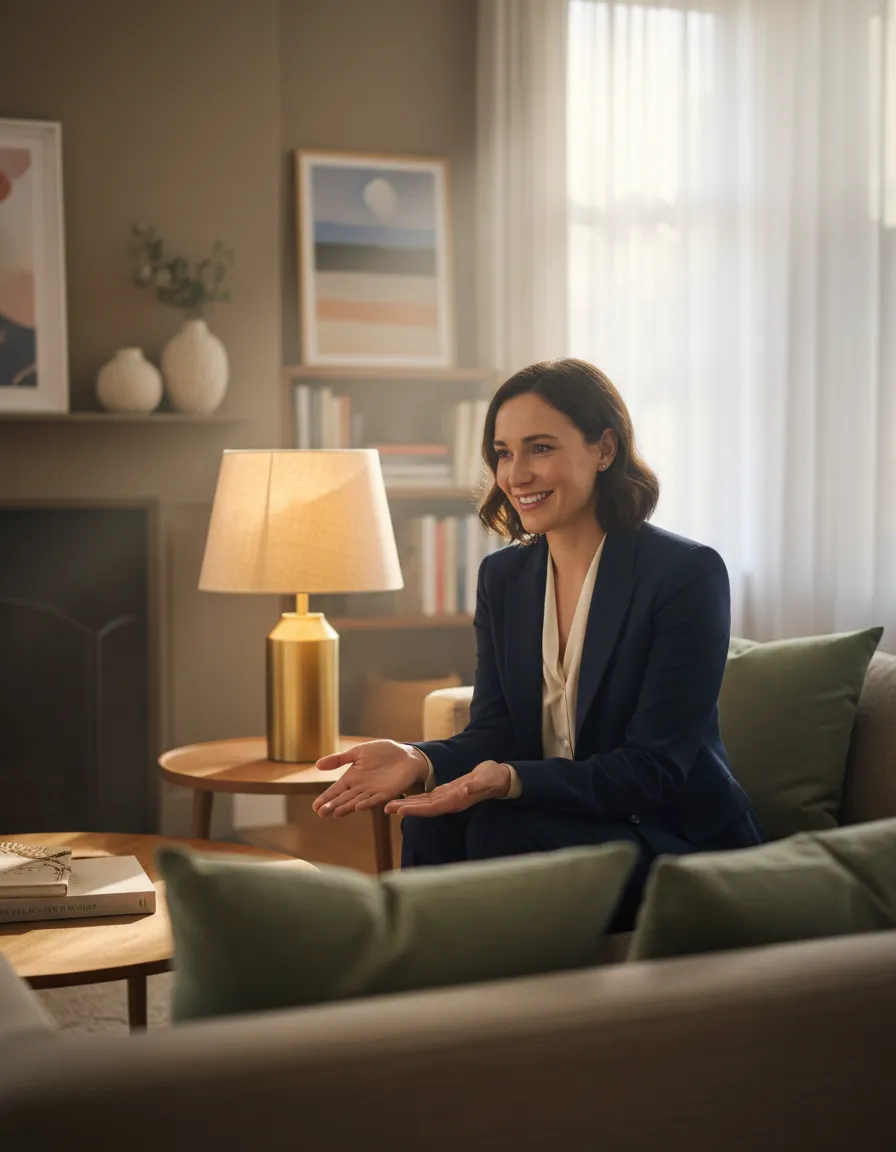 Warm living room representing honest advice and fair property offers
