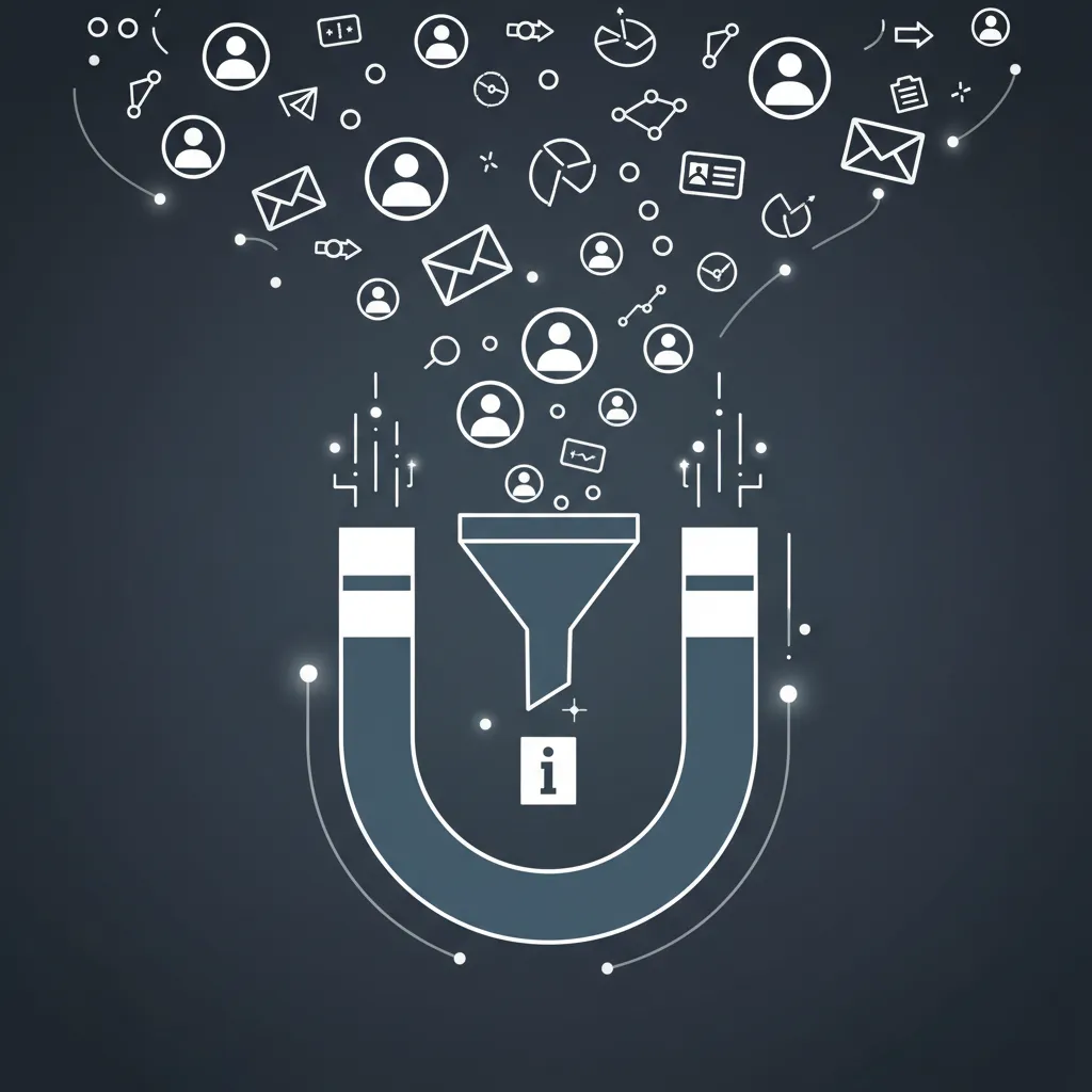 Funnel and form capturing leads and customer contact information