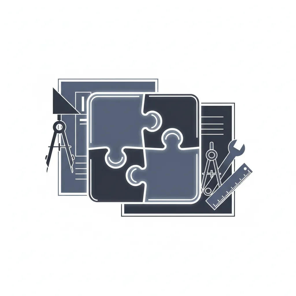 Puzzle pieces fitting together representing tailored business solutions