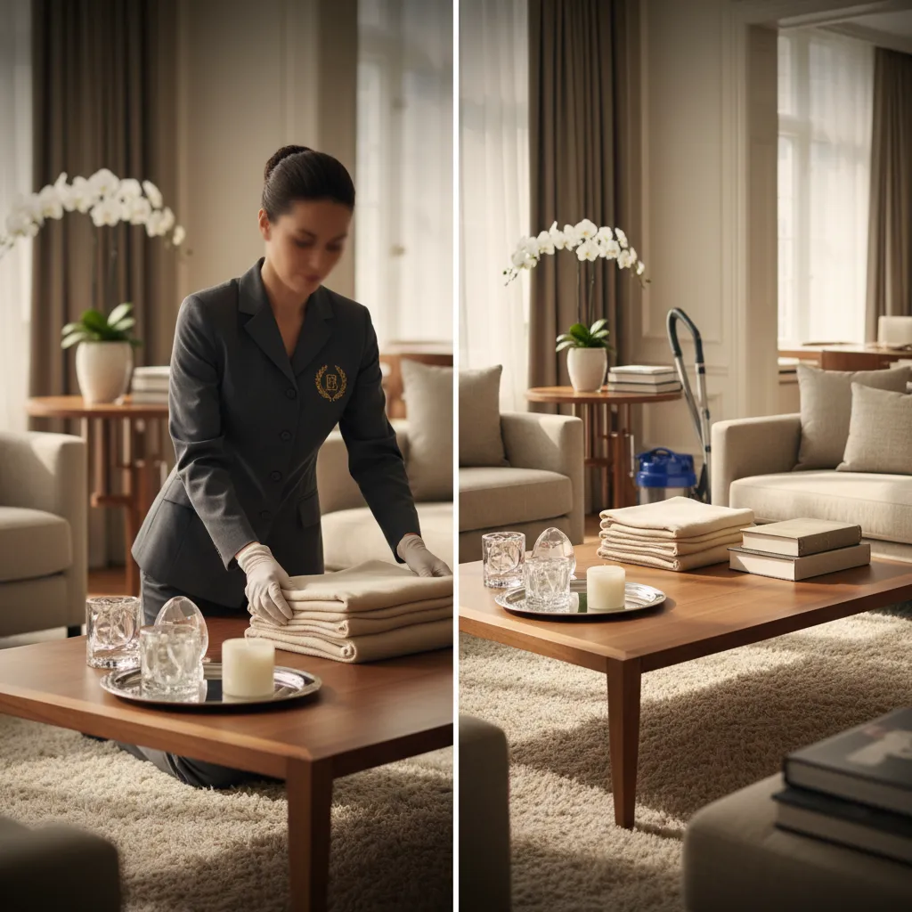 Premium cleaning service team and pristine interior inspiration