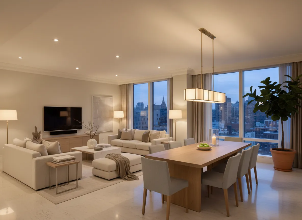 Pristine living room interior