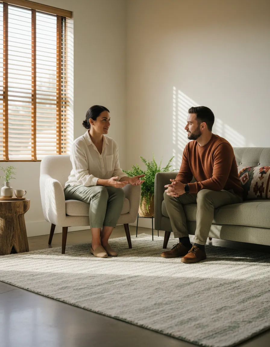 Warm consultation at Two Sparrows Family Chiropractic