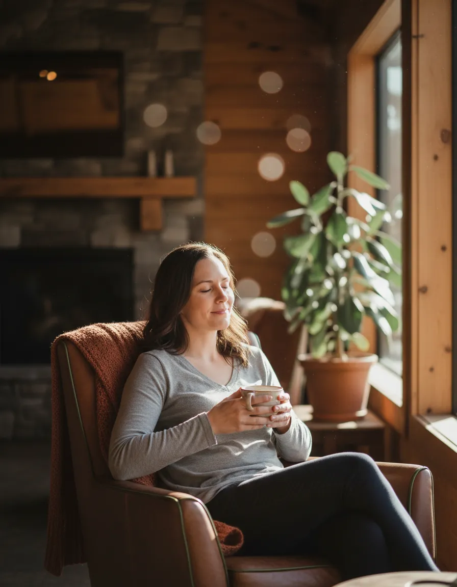 A warm, natural lifestyle depiction representing holistic chiropractic care