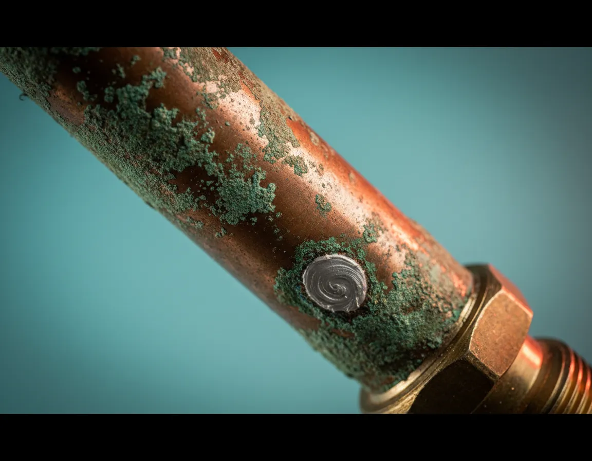 Aging copper pipes requiring repiping