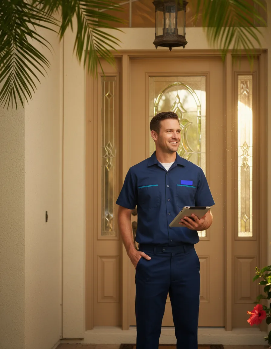 Friendly professional Fort Myers plumber providing local same-day service