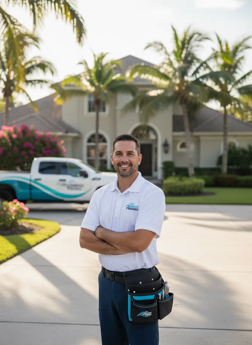 Friendly My Plumbing Friends technician providing local plumbing service in Naples