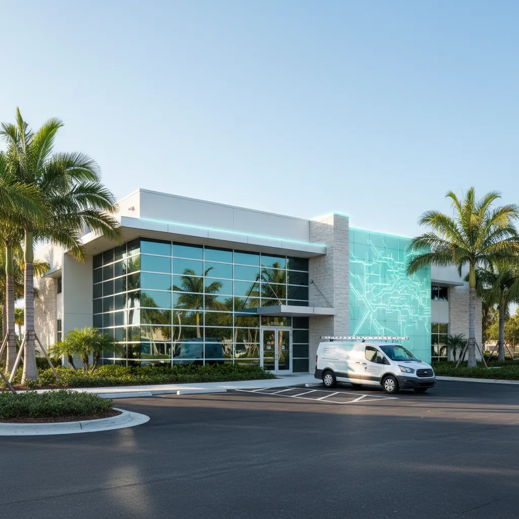 Fort Myers local plumbing dispatch area map and office