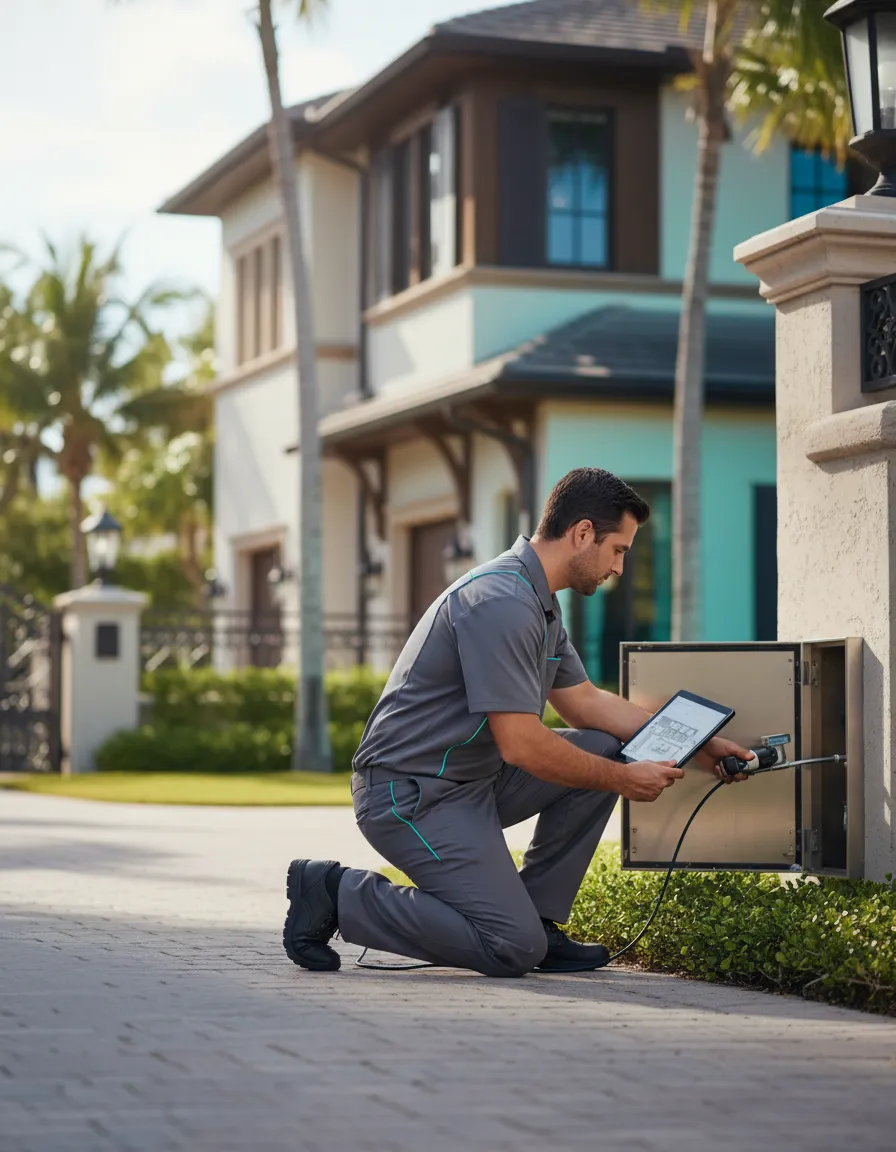 Plumbing service in Bonita Springs gated community
