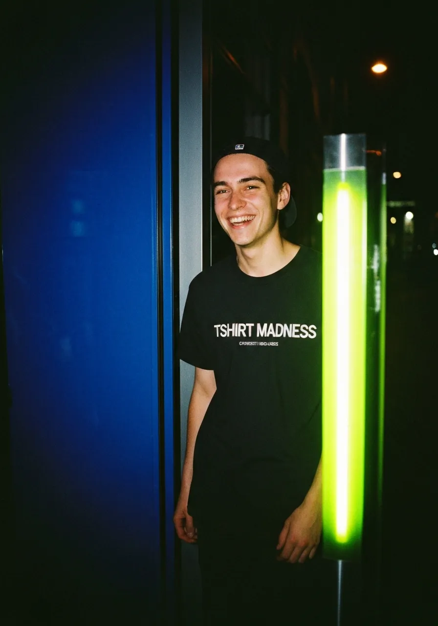 Customer rocking Tshirt Madness