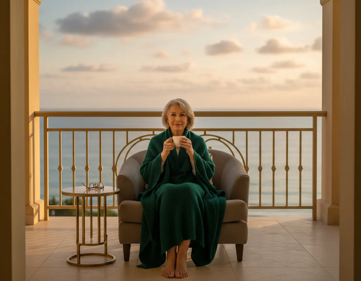 A peaceful balcony view representing peace of mind