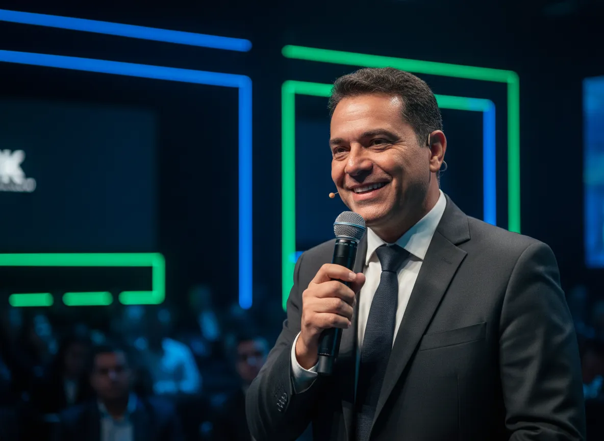 Geraldo Rufino no palco