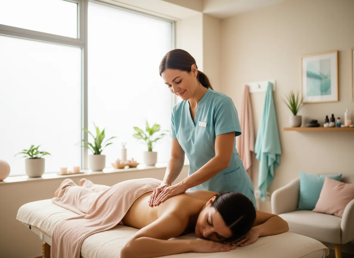 Sesión de fisioterapia enfocada en bienestar y belleza en FisioSmart