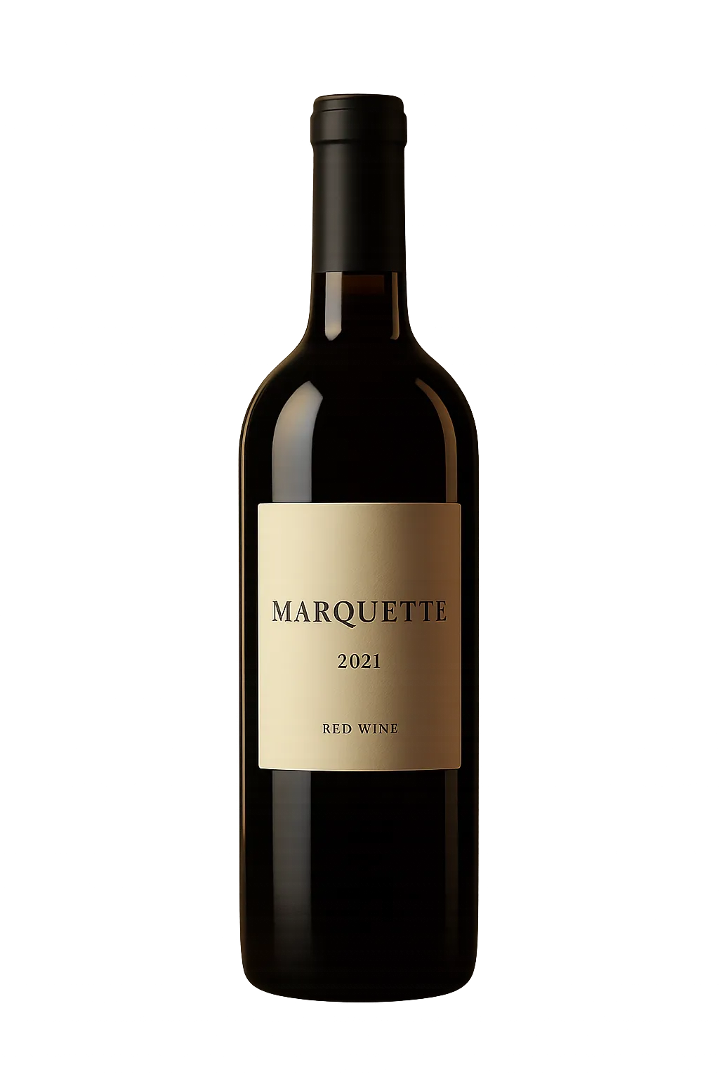 Marquette 2021 wine bottle