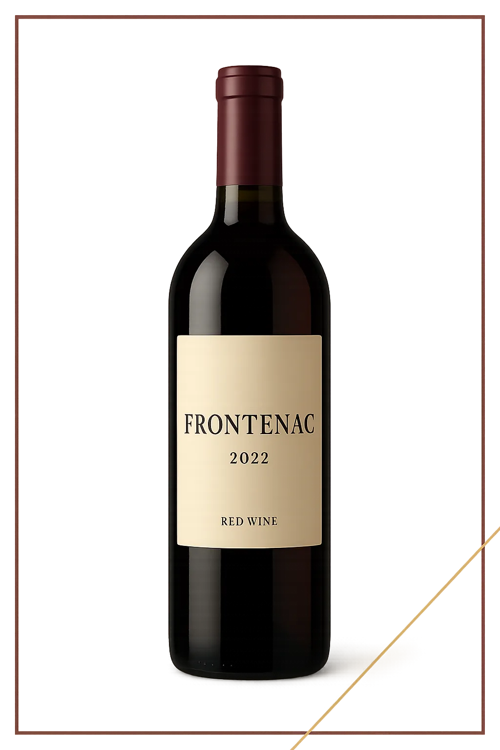 Frontenac 2022 wine bottle