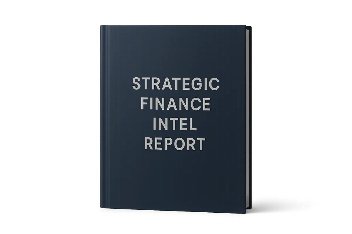 Strategic Finance Intel Report product mockup