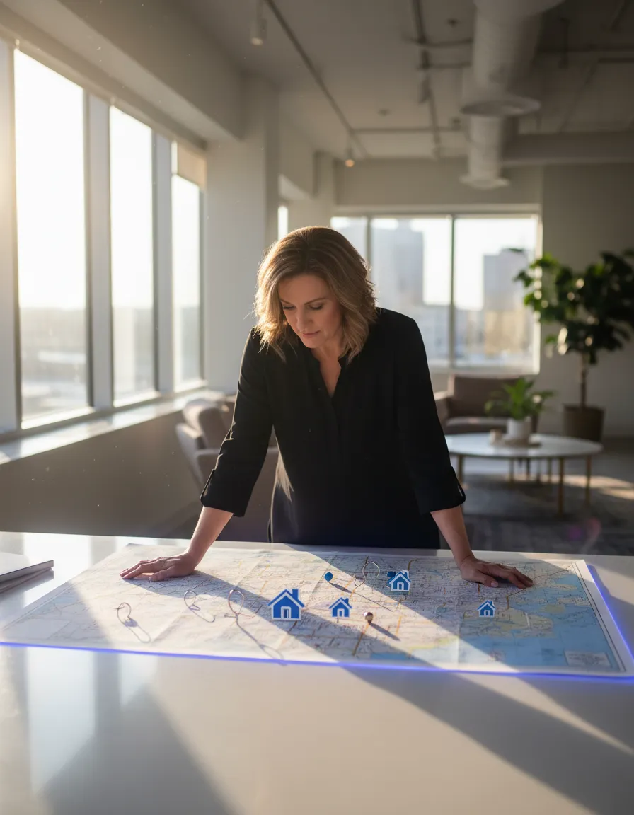 Judy Miller analyzing the local Whitesboro real estate market trends
