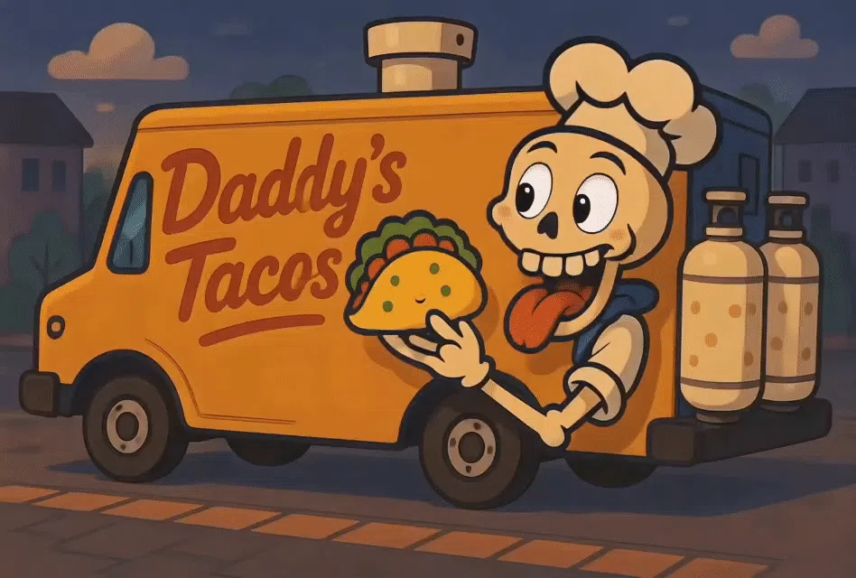 Daddy's Tacos animated graphic
