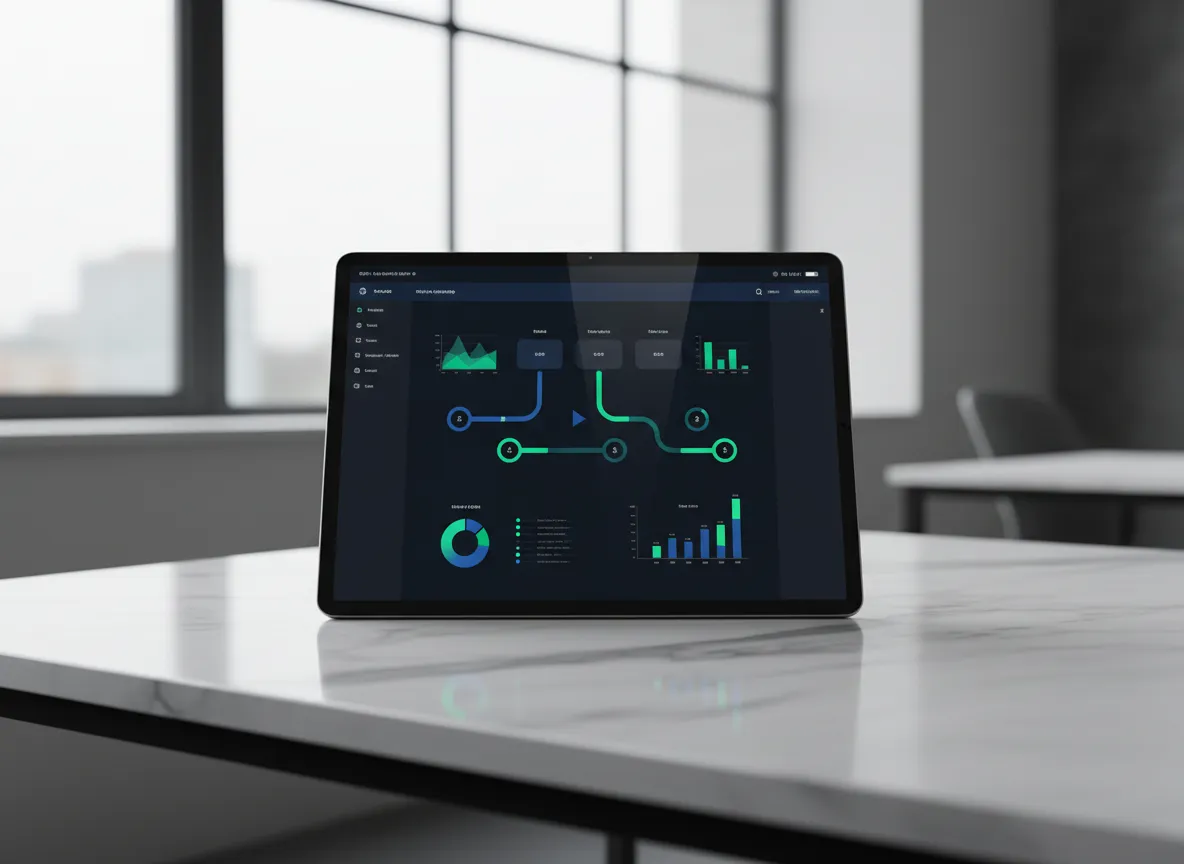 Analytics dashboard showing scalable revenue and centralized operations