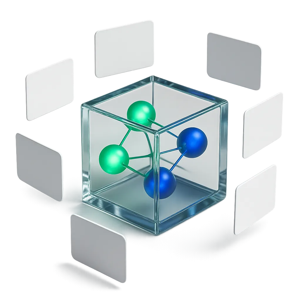 Premium illustration showing Entrepreneur and AI Business Growth