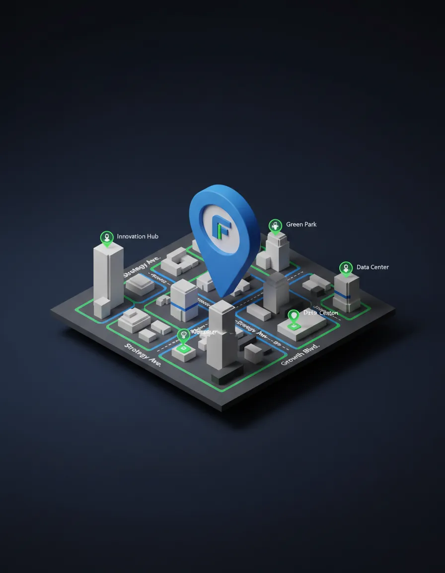 Interactive Map Placeholder showing FunnelAtoZ Global Headquarters