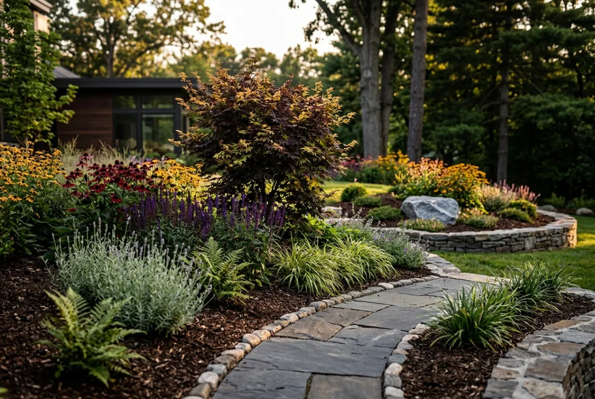 Bespoke master landscape architectural design and specimen plantings