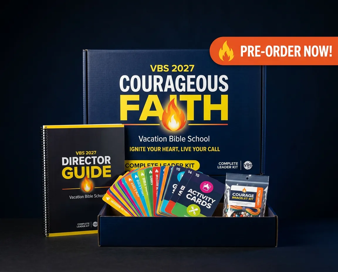 VBS 2027 Courageous Faith complete vacation bible school theme kit and director guide