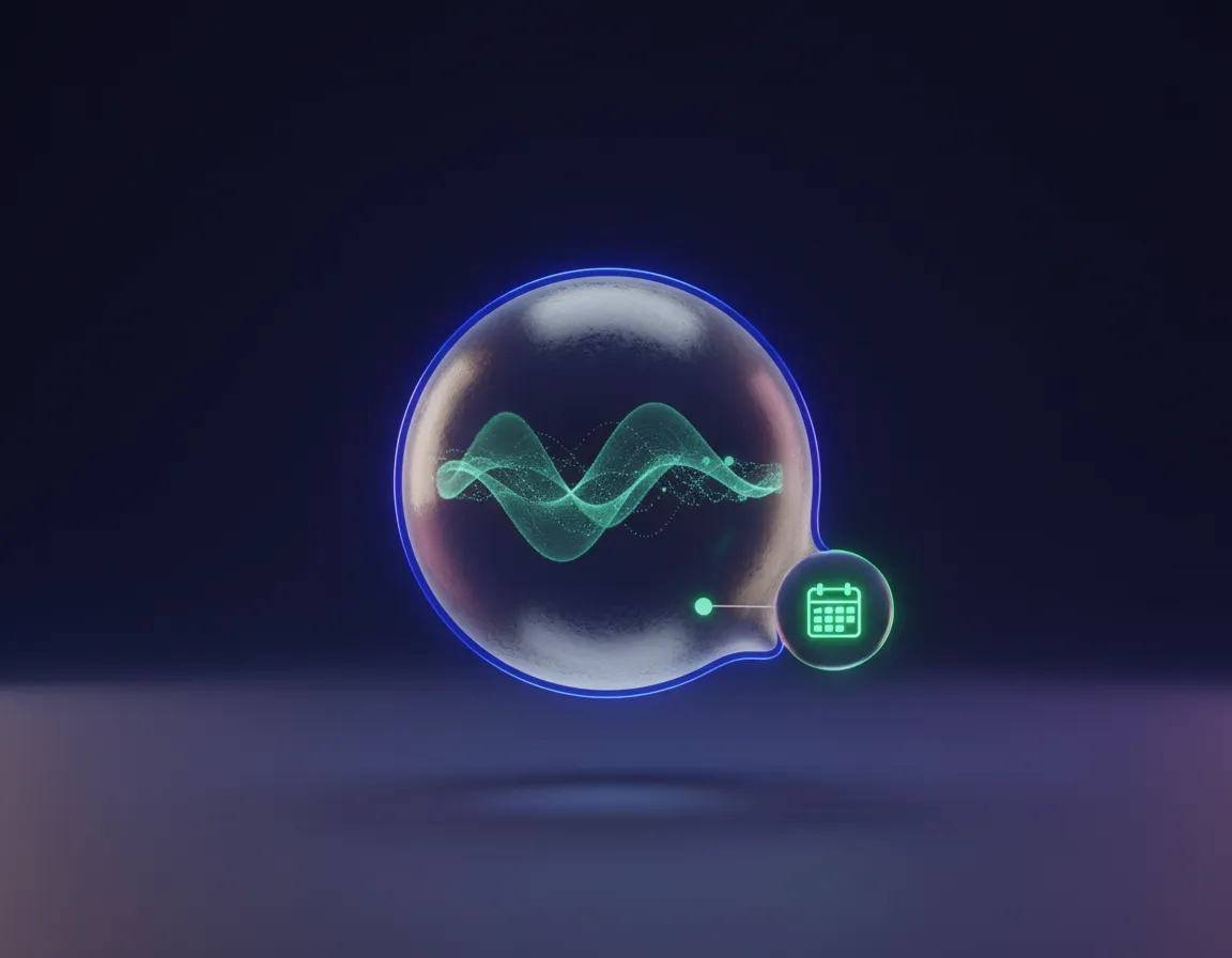 Live Automation Bubble showing an instant SMS follow-up